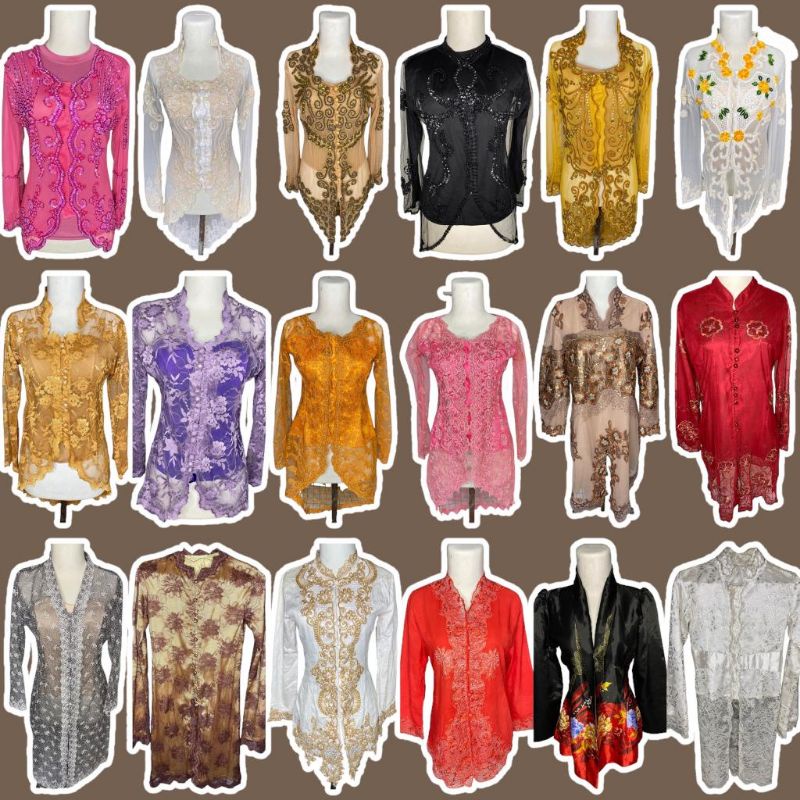 preloved kebaya brokat payet tile