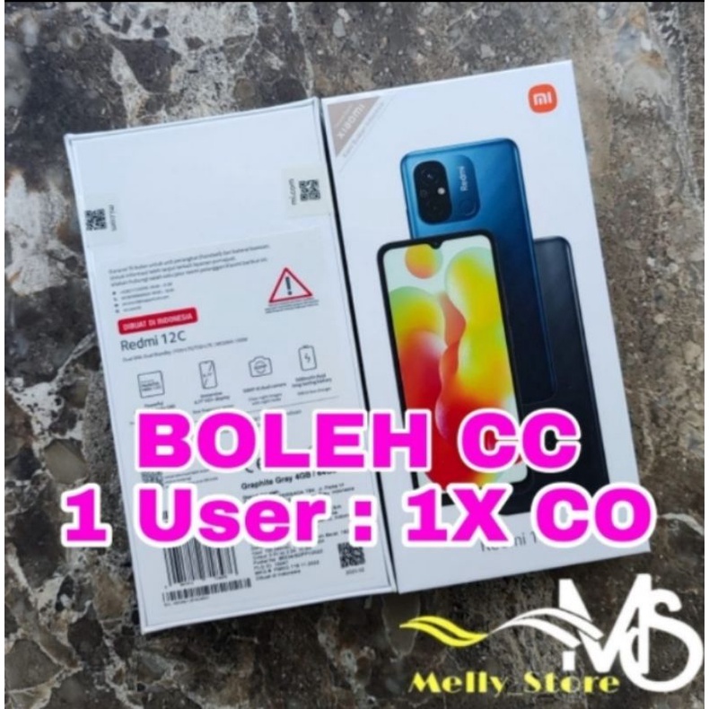 Redmi 12C Ram 4GB Internal 64GB