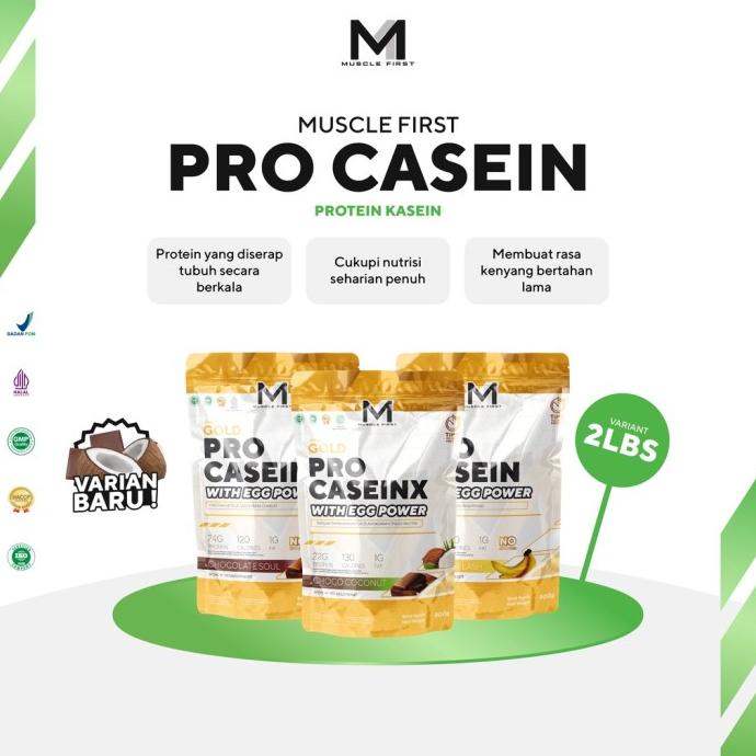 WHEY PROTEIN PROMO MUSCLE FIRST PRO GOLD CASEIN WITH EGG POWER 2LBS M1 WHEY PROTEIN EL09I09A82L