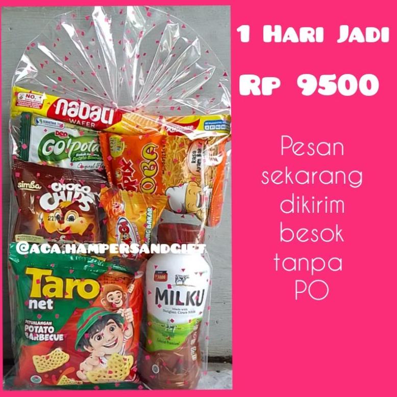 

Ready Stok Snack ulang tahun anak murah / hampers anak murah