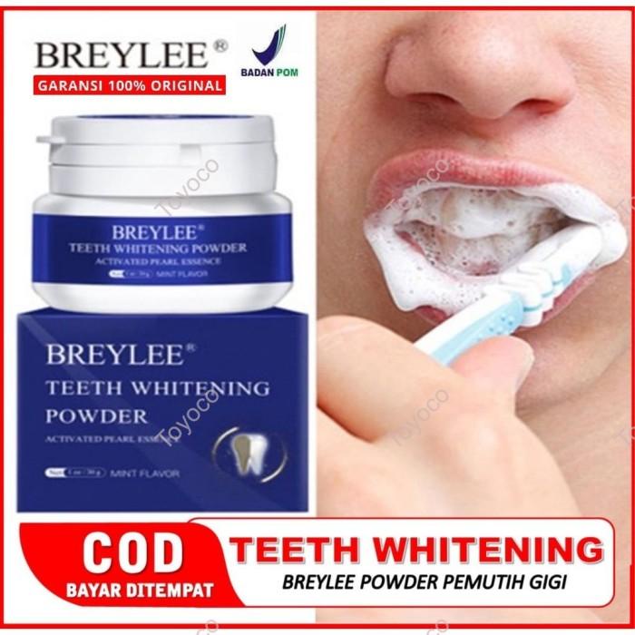 Terlaris Breylee Teeth Whitening Powder Braylee Bubuk Pemutih Karang Gigi 30Gr