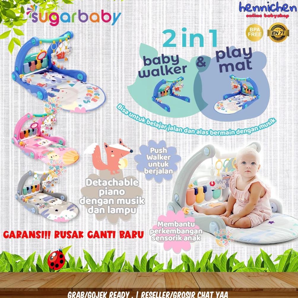 SUGAR BABY 2in1 WALKER PLAYMAT SUGARBABY BABY WALKER DAN PLAYMAT BAYI