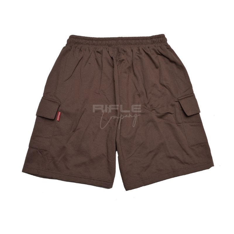 rifle.co celana pendek cargo coklat mocca