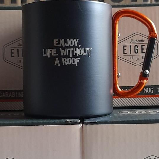 Gelas eiger Carabiner mug 1.0 Gelas camping