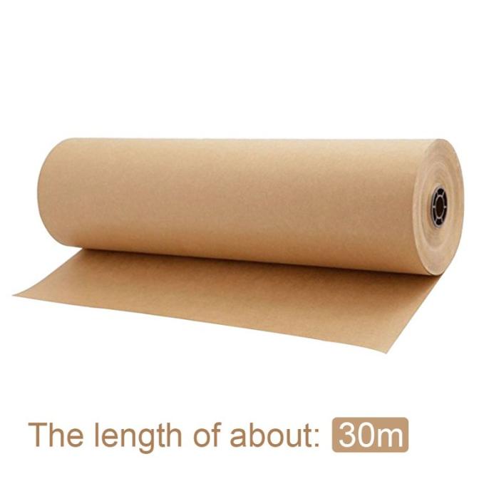 

30 Meters Brown Kraft Wrapping Paper Roll for Wedding Birthday