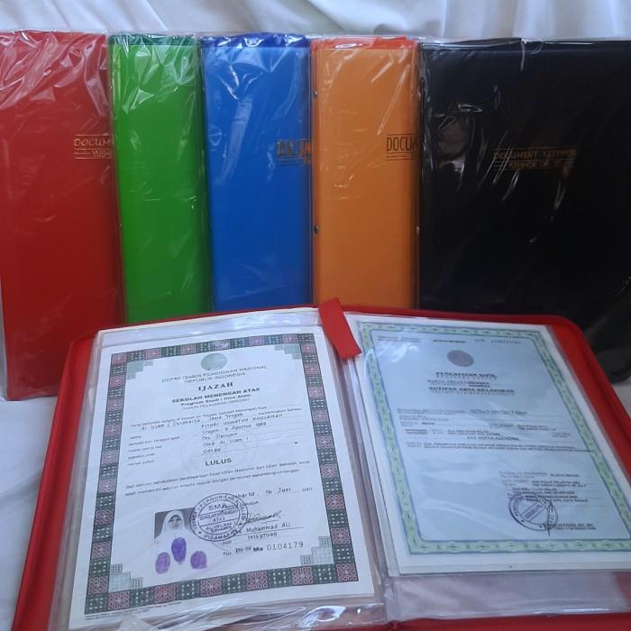 Terlaris Isi 60 Lembar Dokumen Keeper/Map Dokumen/Map Ijazah Resleting