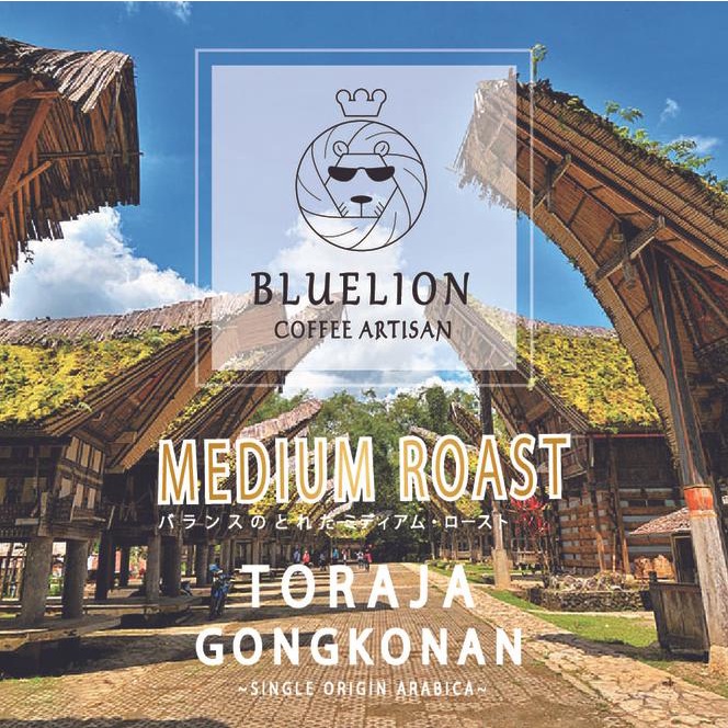 

1 Kg - Toraja Tongkonan - Medium Roast Coffee - Kopi Bluelion