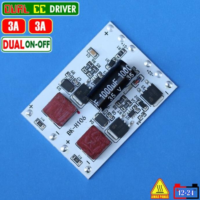 Dual ON 3A LED Driver 2X MCP 3570 XHP50 SST XML Biled Laser 12V 24V