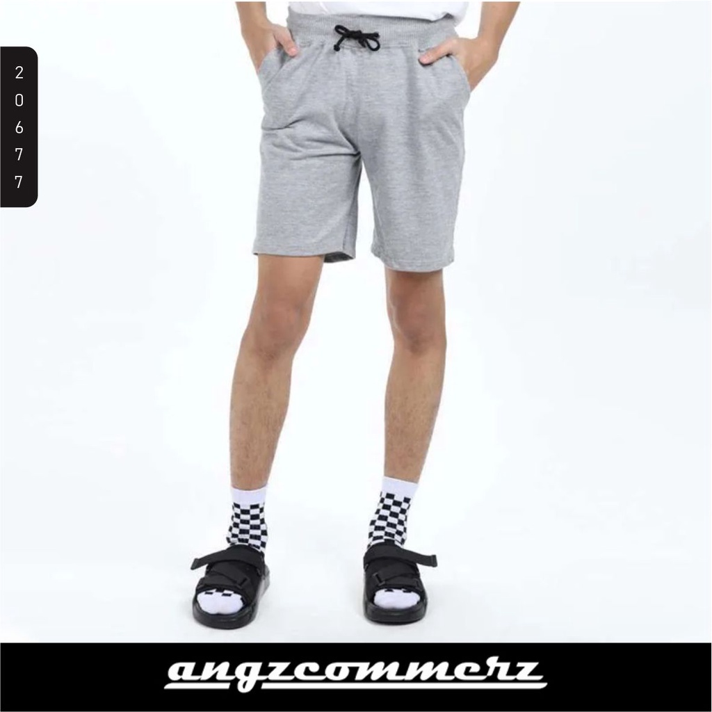 

Men Casual Loose Shorts Grey XL Size