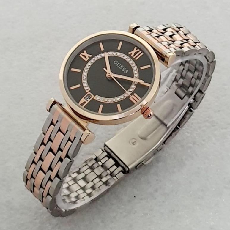 jam wanita rantai guess