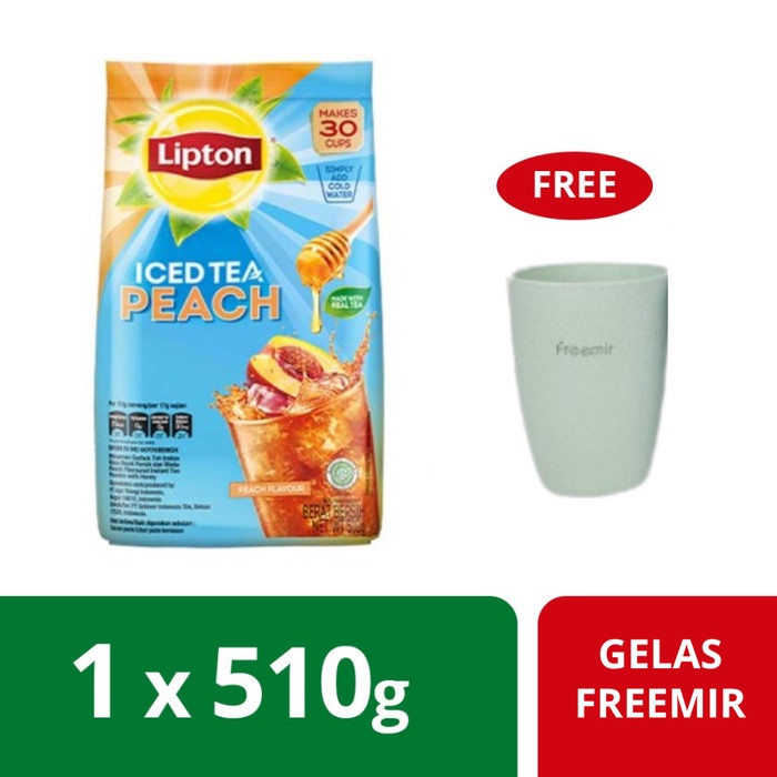 

Lipton Ice Tea Mix Peach Free Gelas Freemir