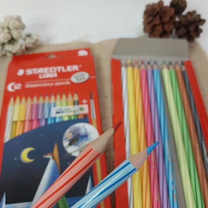 

Pensil warna Luna / Steadtler Luna / Watercolour pencil 12 warna jen03