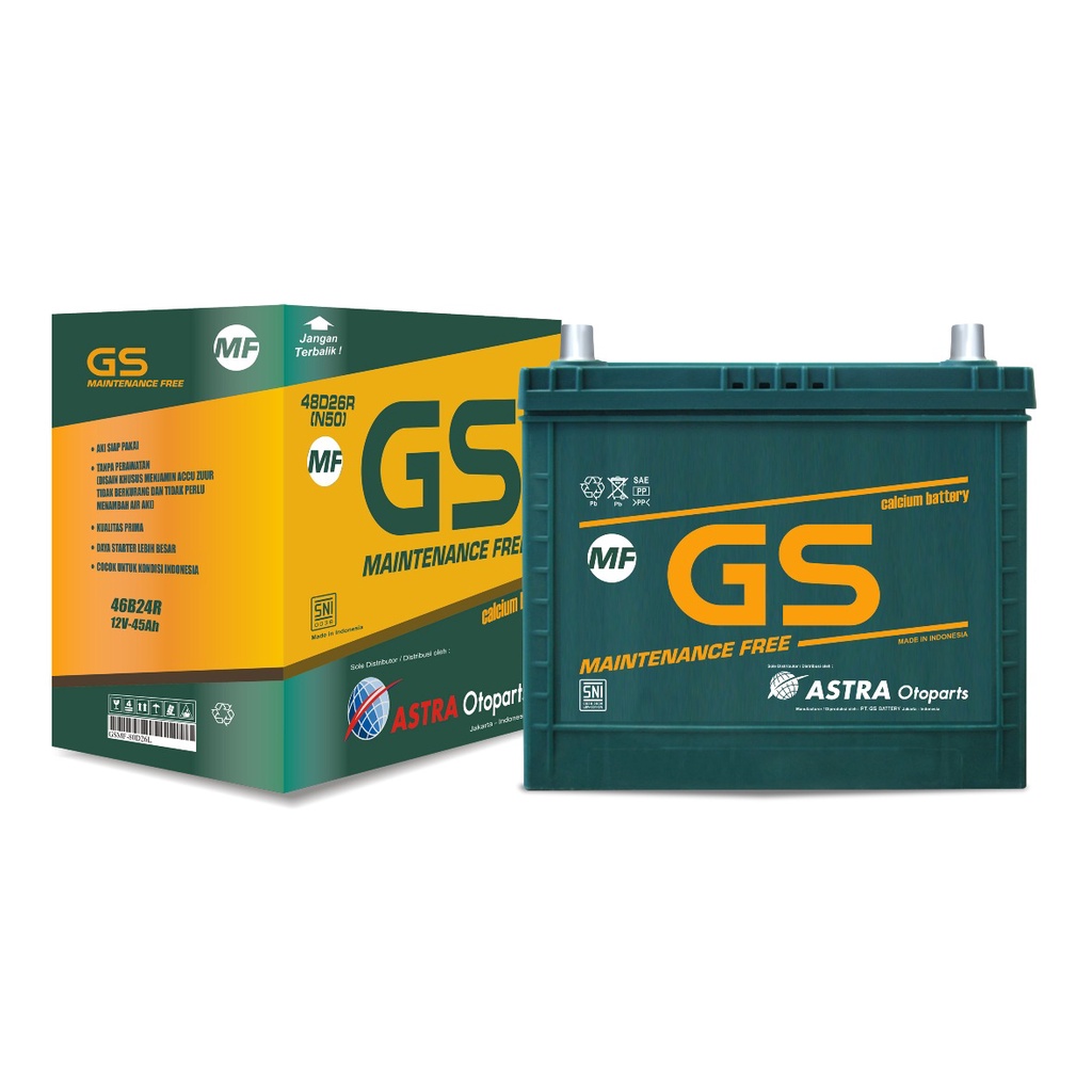 Aki Accu GS Astra MF (Kering) N50ZL Toko Surabaya