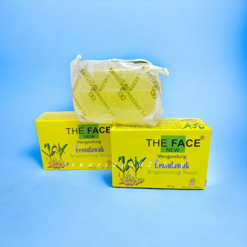 12 Pcs - Sabun Temulawak The Face Brightening Soap 60gr