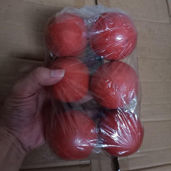 Tenisball Bola Kasti Karet Merah Kualitas Bagus (Harga Per 6 Pc)