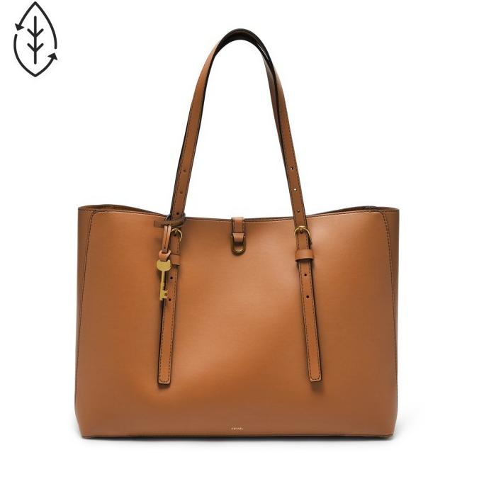 Fossil Kier Vegan Leather Sandshell Tas Tote Bag Wanita - Zb1615-231 Melaniagung12