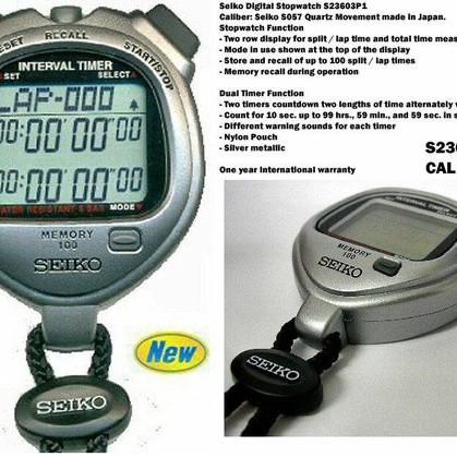 Stopwatchku Stopwatch Seiko S23603P Original