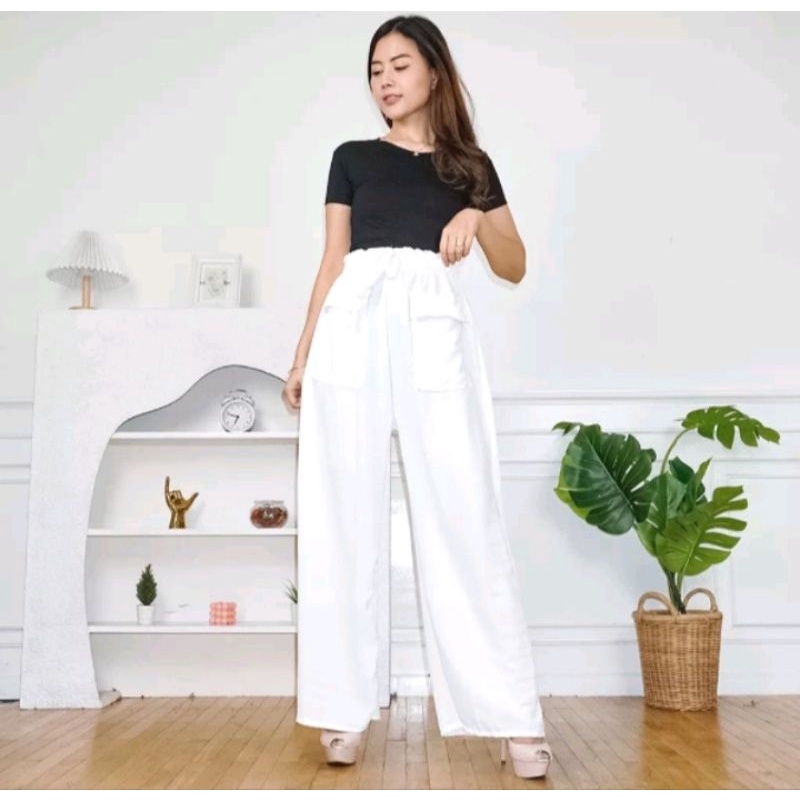 UB-HANNA PANT CRINCLE-KULOT POLOS-KULOT CRINCLE-KULOT