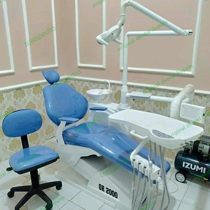 Dental Unit Lokal Baru kursi gigi Full Elektrik upgrade selang