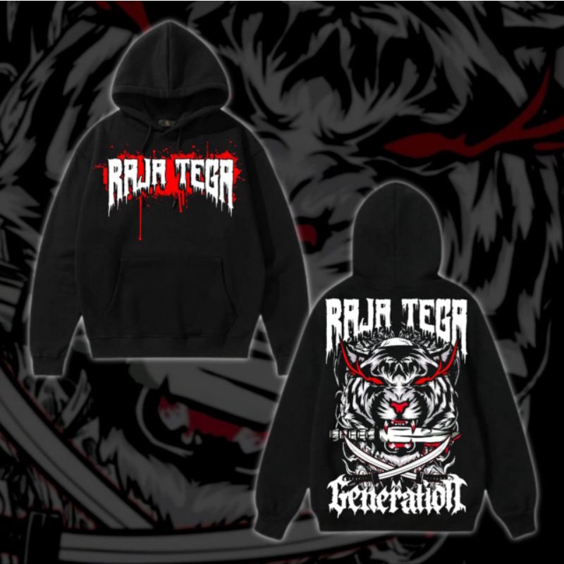 Hoodie PSHT Persaudaraan Setia Hati Terate Raja Tega Harimau Putih Hoodie Distro Pria Wanita Kekinia