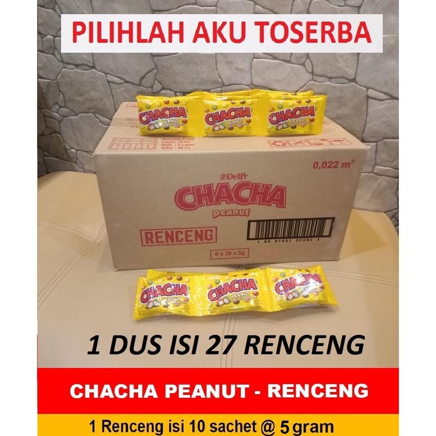 

CHACHA PEANUT Milk Chocolate 5 gram kemasan Renceng - (HARGA 1 KARTON ISI 27 RENCENG) Best Seller