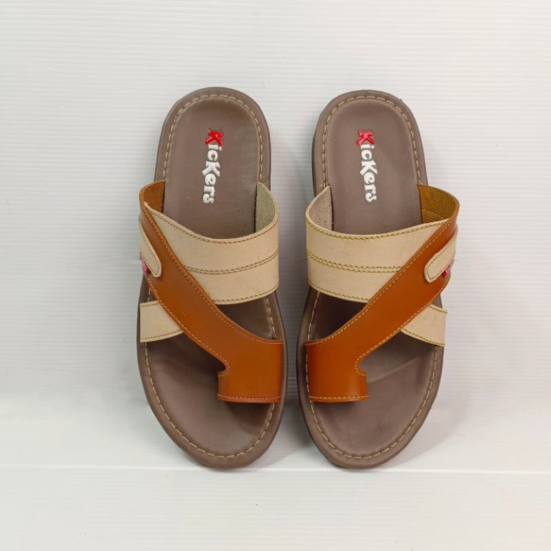 Sandal Jepit Pria Bahan Kulit Lembut 39-43 (Gerald)