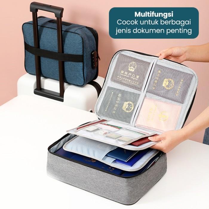 

Tas Tempat Penyimpanan File Dokumen Anti Air Travel Bag Storage Box