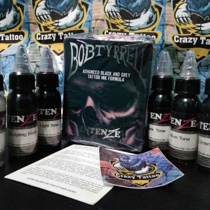 Terlaris Tinta Tattoo Intenze Bob Tyrrell Set 6Pcs Black And Grey Tato Tatto