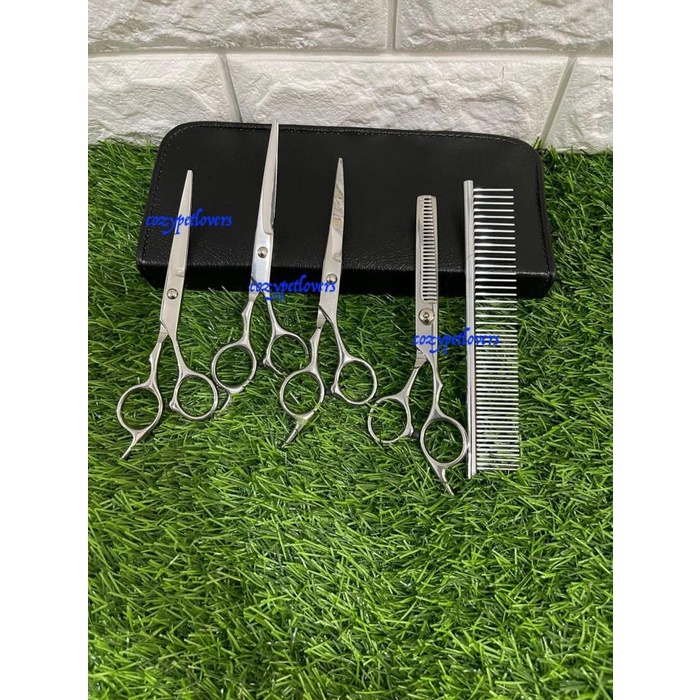 Gunting Grooming Set Anjing Kucing - Set Pet Grooming Scissors Dog Cat