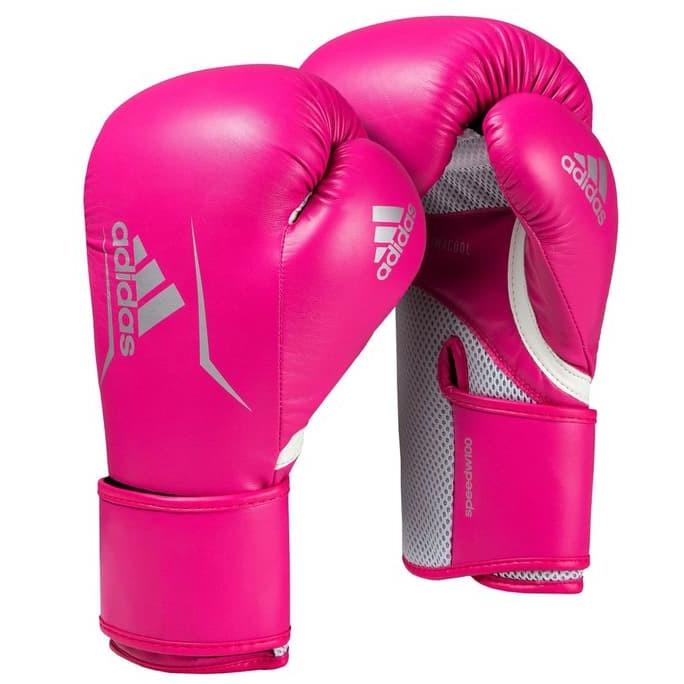 Sarung Tinju Muaythai Adidas Speed 100 Boxing Gloves Pink