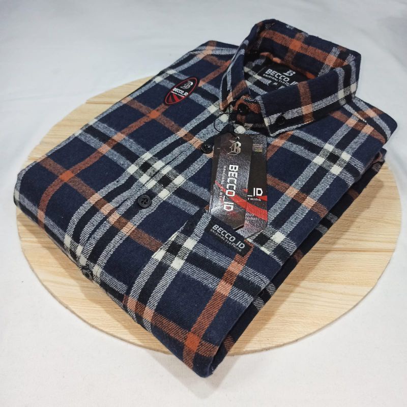 kemeja flanel lengan pendek pria - Kemeja flanel bahan import terbaru