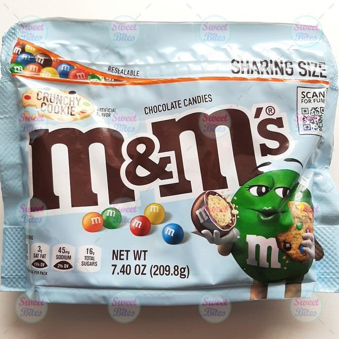 

Coklat M&Ms Crunchy Cookie Milk Chocolate Candy from USA - Permen M&M