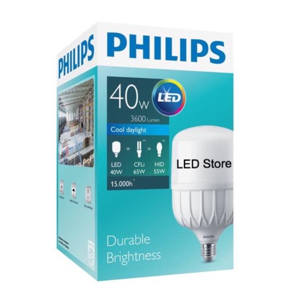 Lampu Bohlam LED Philips 40 Watt 40W 40Watt 40 W (Nyala Putih)