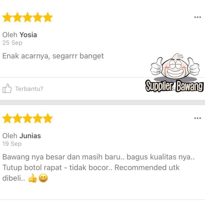 

Acar Bawang Putih Tunggal 200gram wmf02