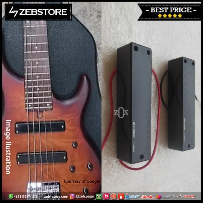Pickup Bass Snyder-Max Flat 5 String Black keh01