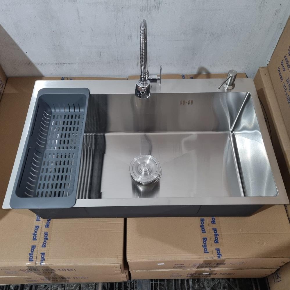 Bak Cuci Piring Kitchen Sink Wastafel Jumbo 80 X 50 X 21 Cm