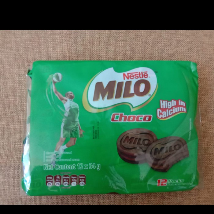 

Milo choco cookies sandwich isi 12