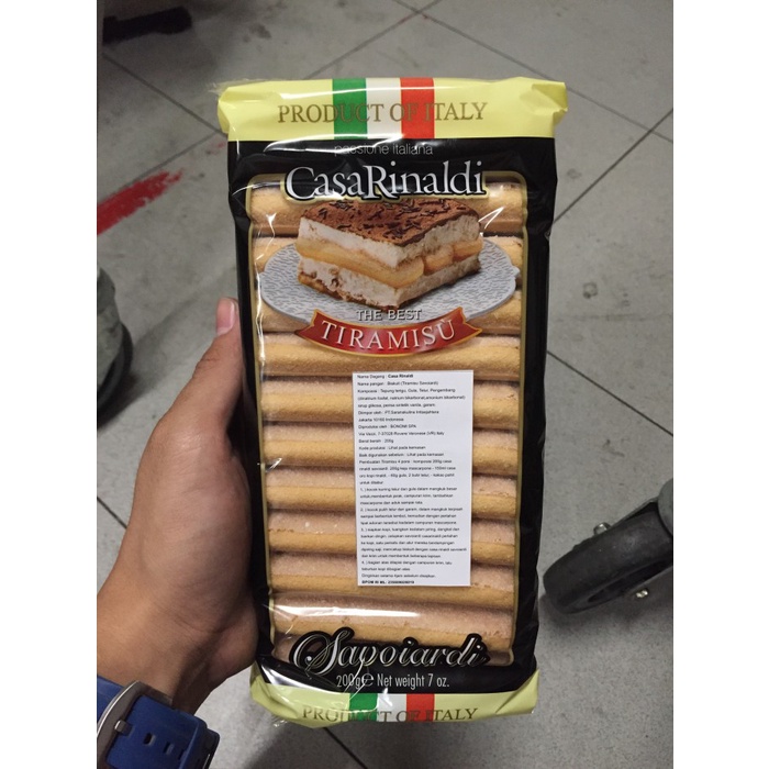 

Casa Rinaldi Biskuit Tiramisu Savoiardi 200gr (ladyfinger)