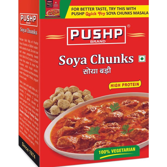 

&<&<&<&] PUSHP SOYA CHUNKS 200 GM