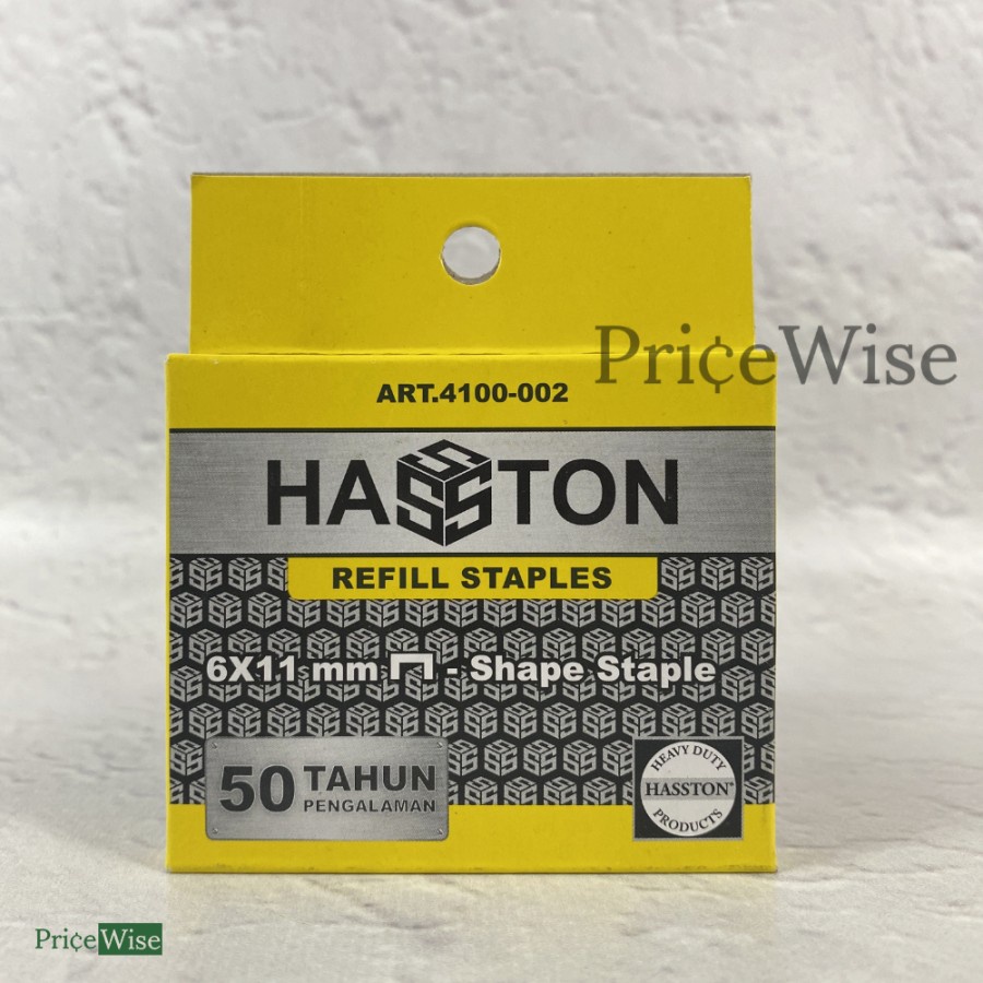 

Refill Staple Gun 6 x 11 mm Hasston 4100-002 Isi Ulang Staples Tembak