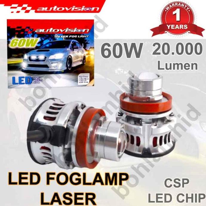 Lampu Laser LED Foglamp H11 H16 Autovision Laser Fog Light Lampu Kabut