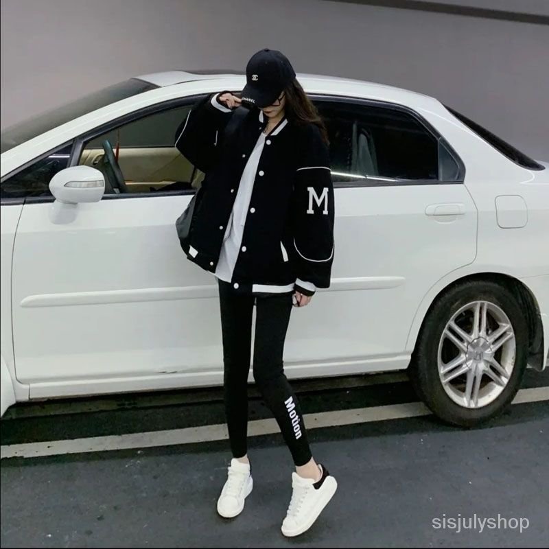 [✅BISA COD] #Sisjuly# Jaket bisbol wanita Amerika / jaket pendek longgar baru wanita