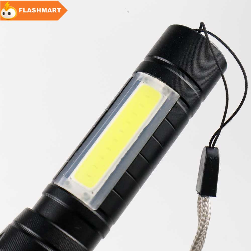 FLASHMART Senter LED USB Rechargeable Q5 + COB 2300 Lumens - 1517