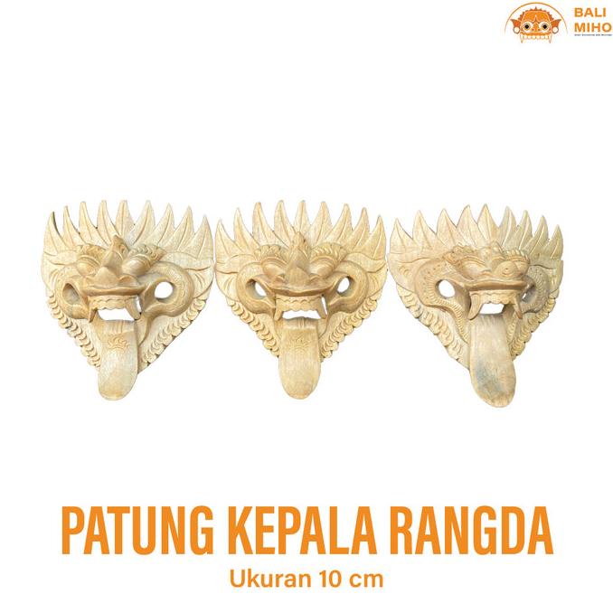 @#@#@#] Patung Topeng Rangda Mini - Topeng Leak Mini -Rangda Kayu - Tapel Leak