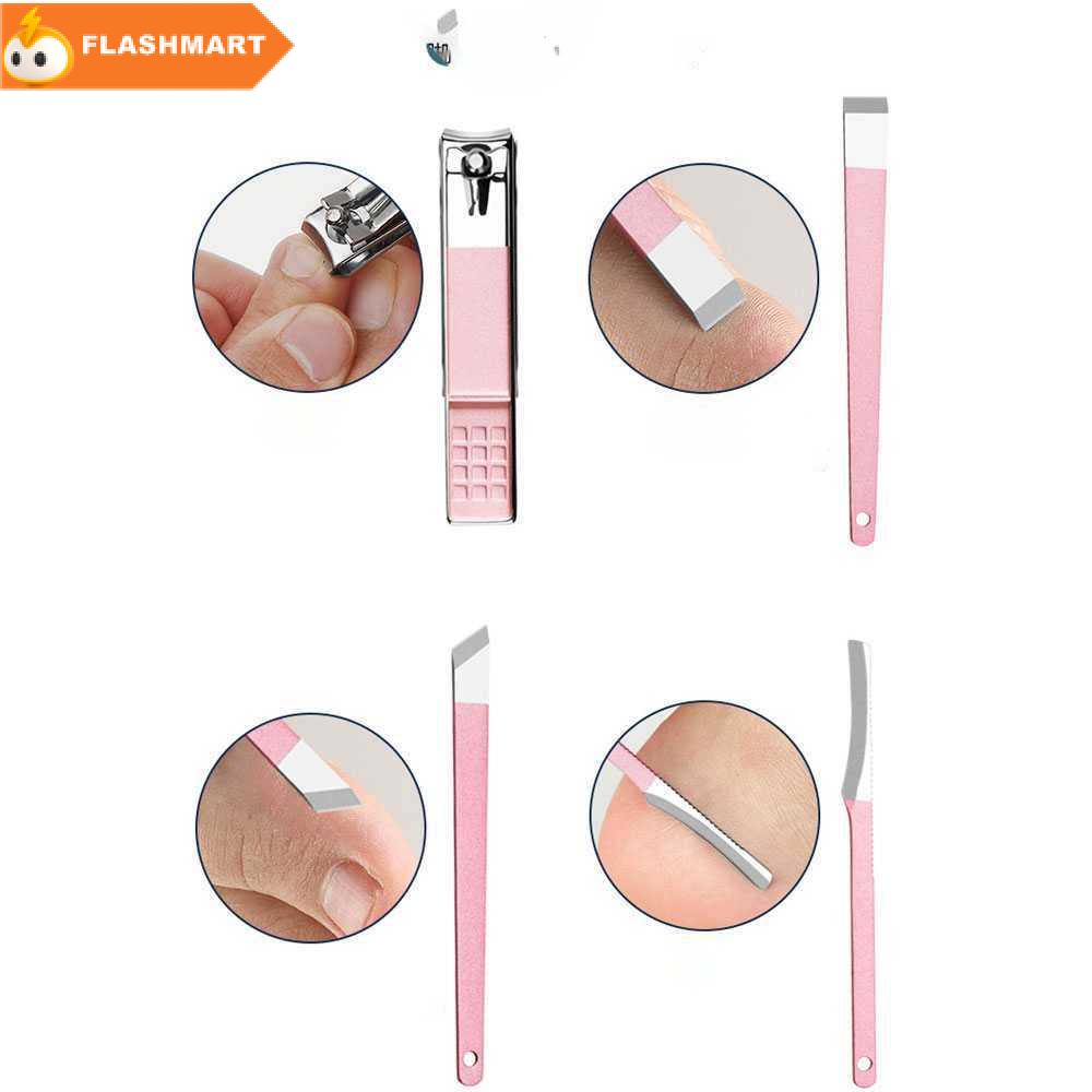 FLASHMART Nail Art Set Gunting Kuku Manicure Pedicure 18 PCS - ZJQ-18