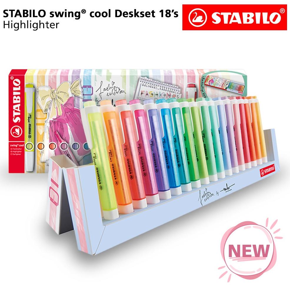 

Stabilo Swing Cool Deskset 18'S / Fashion Edition / Pen Marker Highlighter