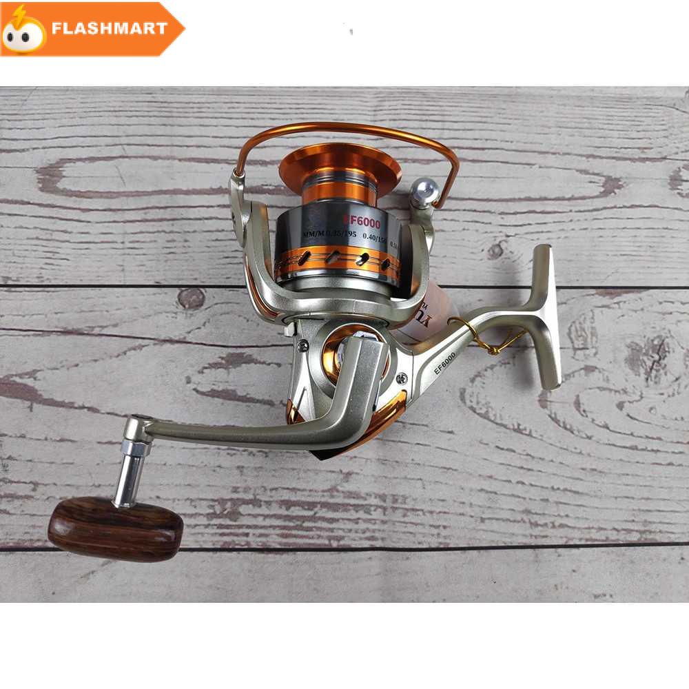 FLASHMART Gulungan Pancing EF6000 Fishing Spinning Reel 12 Ball Bearing