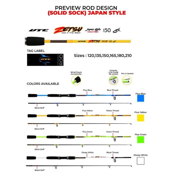 JORAN SOLID FIBER UTECATE ZETSU ( Japan Style )