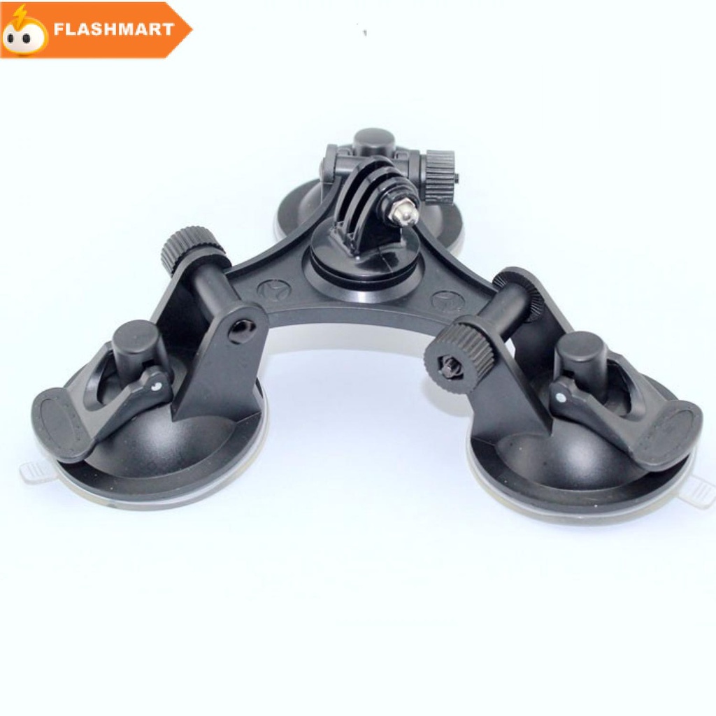 FLASHMART 3 Feets Triangle Suction Cup Glass Mount for Xiaomi Yi / GoPro