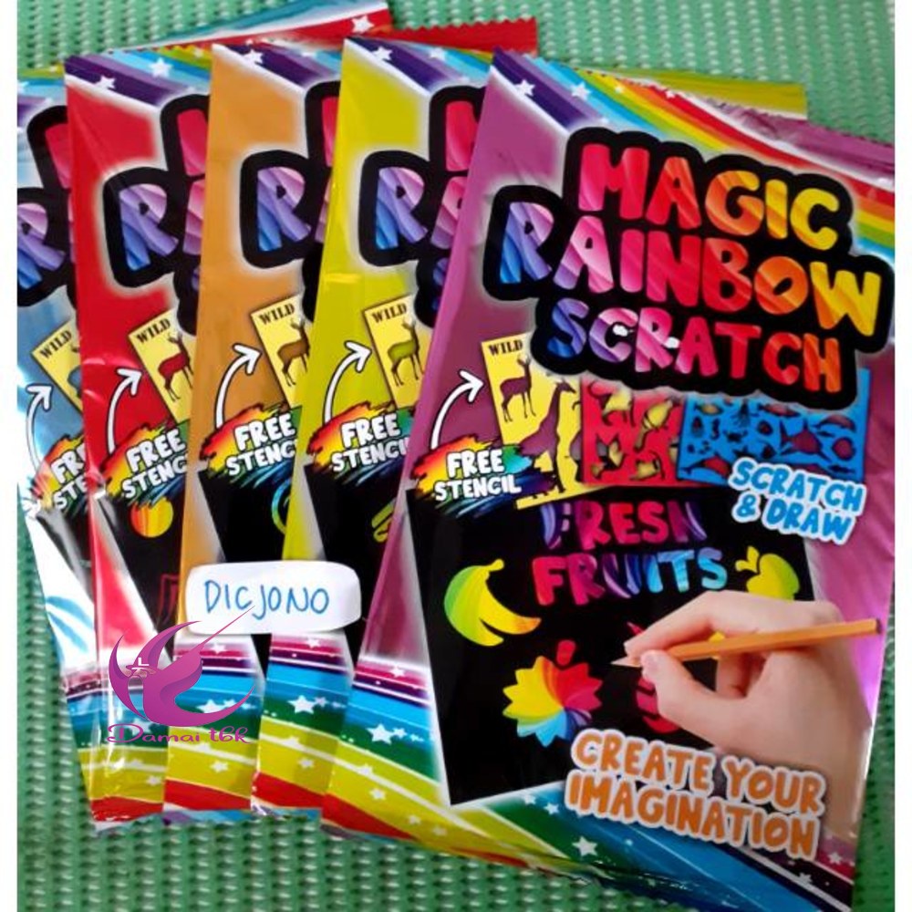 

Kertas Gambar Scratch / Magic Rainbow Scratch / Scratch & Draw